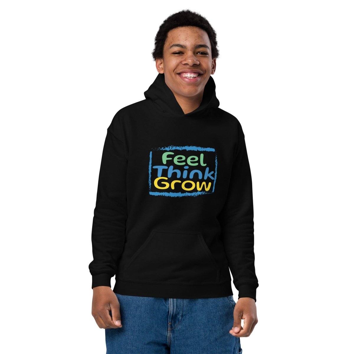 “Feel, Think, Grow” Youth Hoodie - BestKidd
