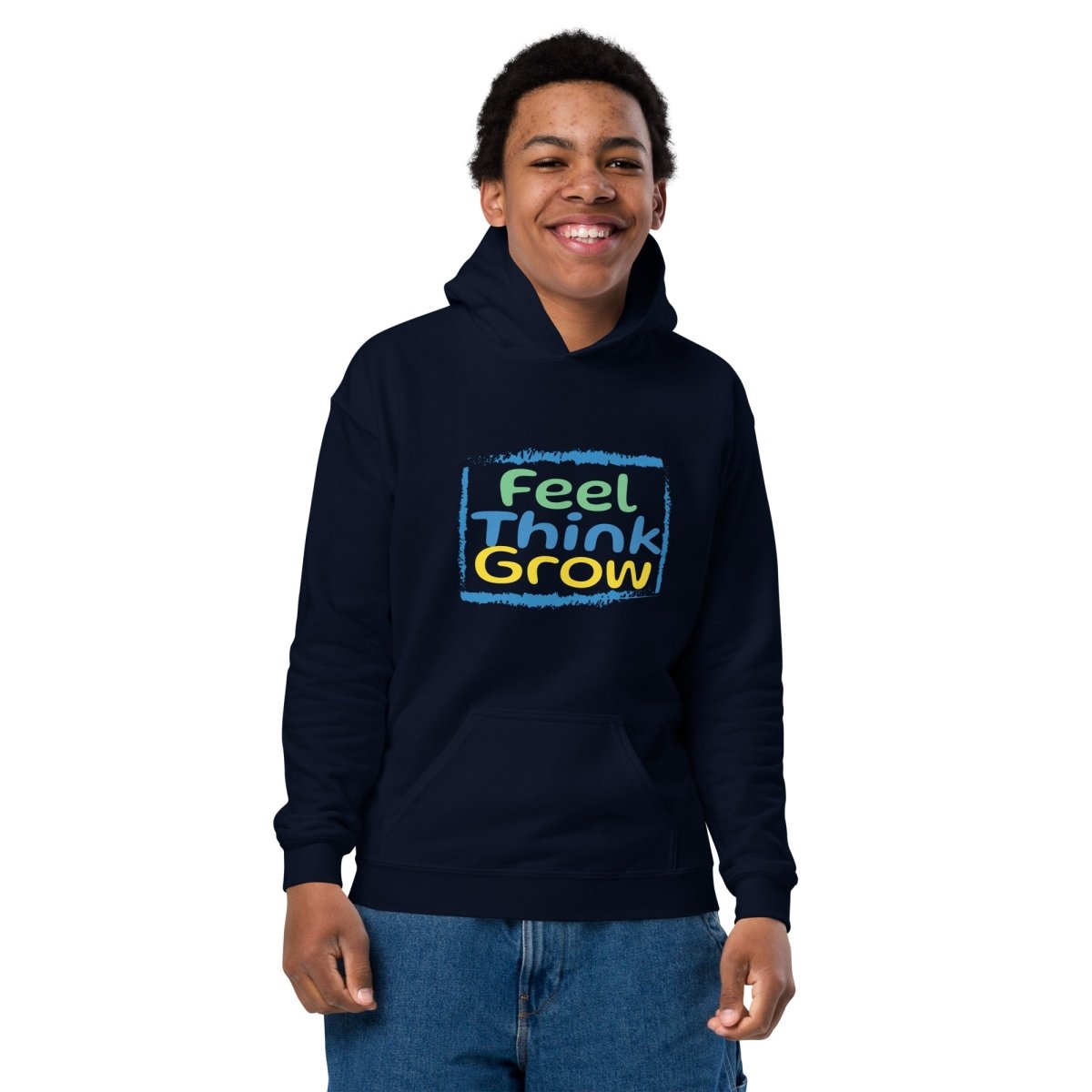 “Feel, Think, Grow” Youth Hoodie - BestKidd