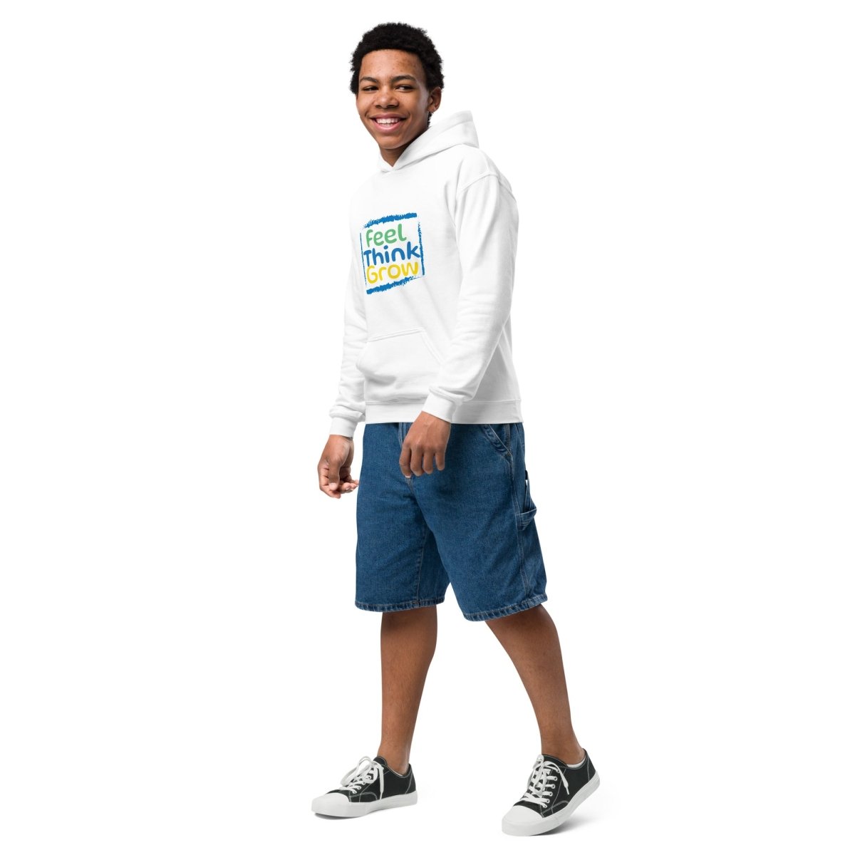 “Feel, Think, Grow” Youth Hoodie - BestKidd